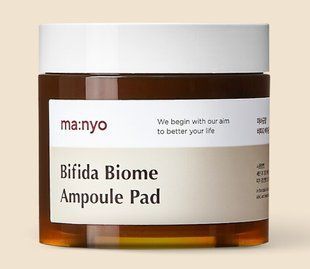 Manyo Bifida Biome Ampoule Pad 70 шт - Тонер-педы для защиты и восстановления биомы кожи 1697531121 фото