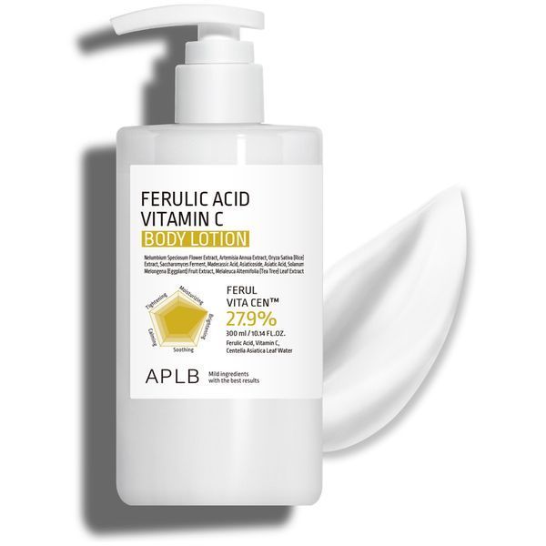 Увлажняющий лосьон для тела APLB Ferulic Acid Vitamin C Body Lotion 300 мл с феруловой кислотой и витамином C 3171693580 фото