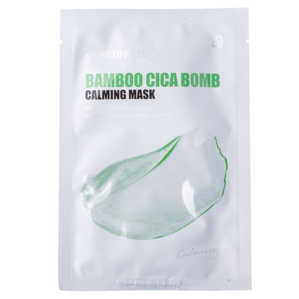 Успокаивающая тканевая маска для лица с бамбуком и центеллой Medi-Peel Bamboo Cica Bomb Calming mask 1125691881 фото