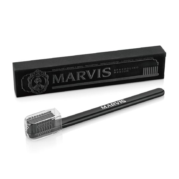 Зубна щітка Marvis Black Medium середньої жорсткості 411067 фото