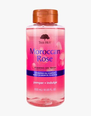 Tree Hut Moroccan Rose Foaming Gel Wash - Безсульфатний гель для душу з ароматом марокканської троянди, 532 мл 000234 фото
