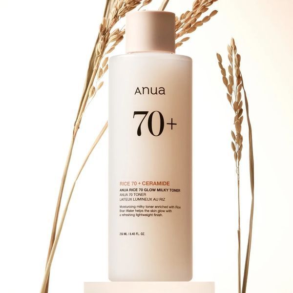 Поживний молочний тонер ANUA Rice 70 Glow Milky Toner 40 мл з рисовим екстрактом та керамідами 2590017291 фото