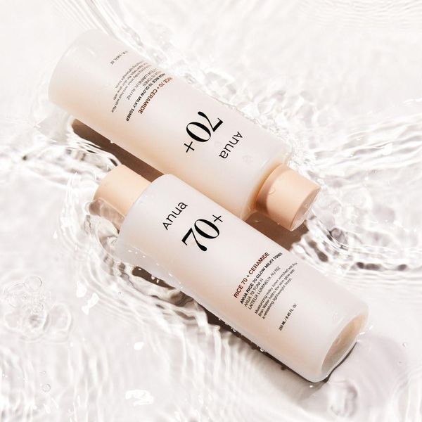 Поживний молочний тонер ANUA Rice 70 Glow Milky Toner 40 мл з рисовим екстрактом та керамідами 2590017291 фото