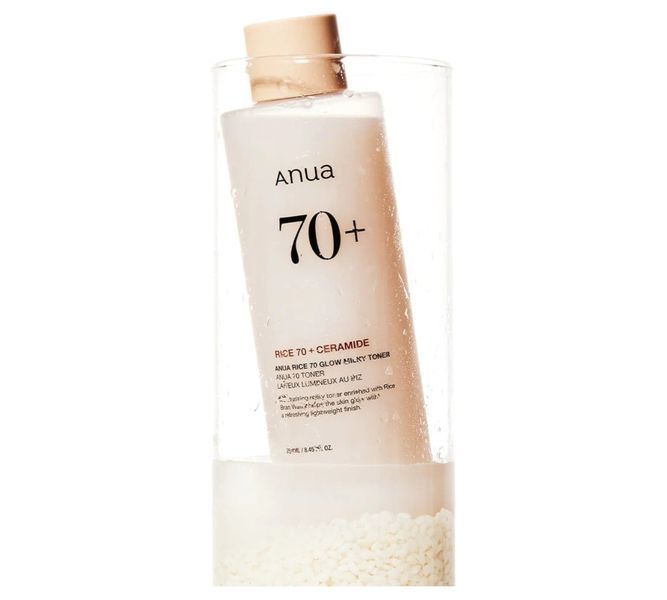 Поживний молочний тонер ANUA Rice 70 Glow Milky Toner 40 мл з рисовим екстрактом та керамідами 2590017291 фото