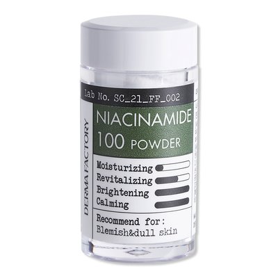 Косметичний порошок 100% ніацинаміду добавка до засобів для шкіри Derma Factory Niacinamide 100 powder, 7 g 000799 фото
