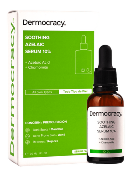 Заспокійлива сироватка з азелаїновою кислотою 10% та ромашкою Dermocracy Soothing Azelaic Serum 10% 30 ml 001255 фото