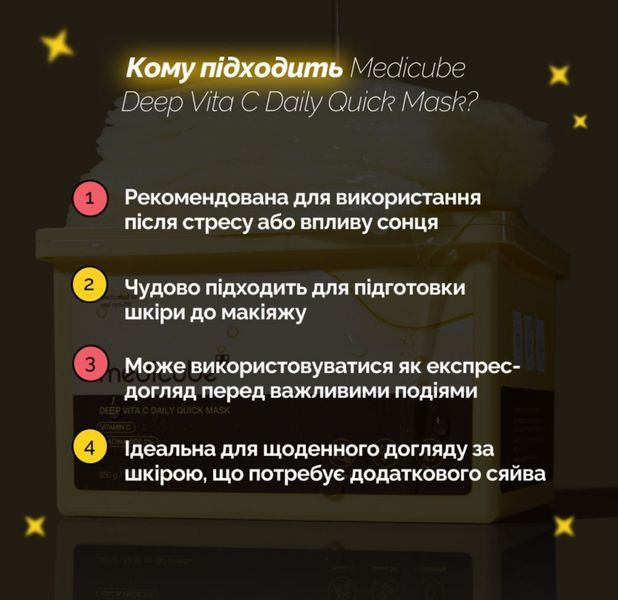 Щоденні маски для швидкого відновлення Medicube Deep Vita C Daily Quick Mask 30 шт 2483286180 фото