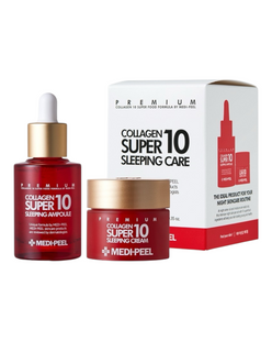 Ночной набор косметики 30 мл+10 мл Medi-Peel Collagen Super 10 Sleeping Care Set 1837829388 фото