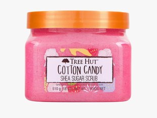 Tree Hut Cotton Candy Sugar Scrub, 510 g - Органический сахарный скраб для тела с шиммером "Цукрова Вата" TH07 фото