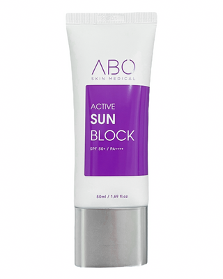ABO-USOLAB Active Sun Block SPF 50+/PA ++++ - Сонцезахисний крем для обличчя, 50 мл 000412 фото