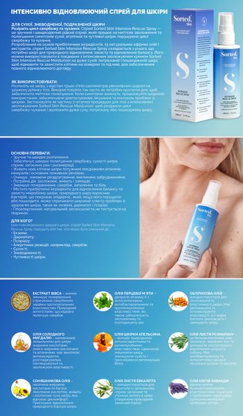 Интенсивно восстанавливающий спрей для кожи Sorted Skin Intensive Rescue Spray 100 мл 004099 фото