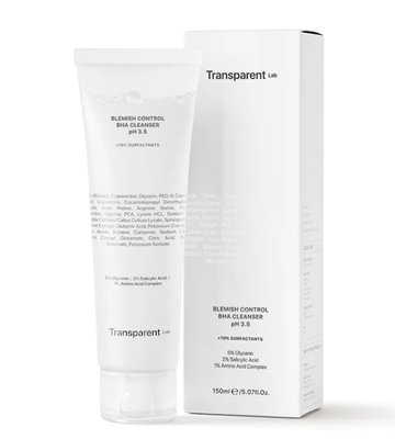 Transparent-Lab Blemish Control BHA Cleanser pH 3.5 - Очищаючий гель для шкіри схильної до акне 1833357043 фото