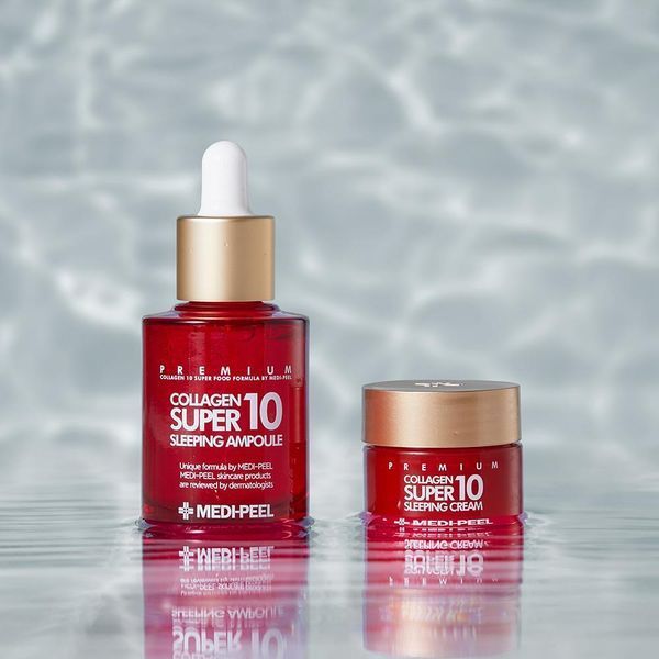 Ночной набор косметики 30 мл+10 мл Medi-Peel Collagen Super 10 Sleeping Care Set 1837829388 фото