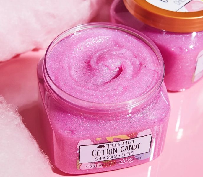 Tree Hut Cotton Candy Sugar Scrub, 510 g - Органічний цукровий скраб для тіла із шимером "Цукрова Вата" TH07 фото