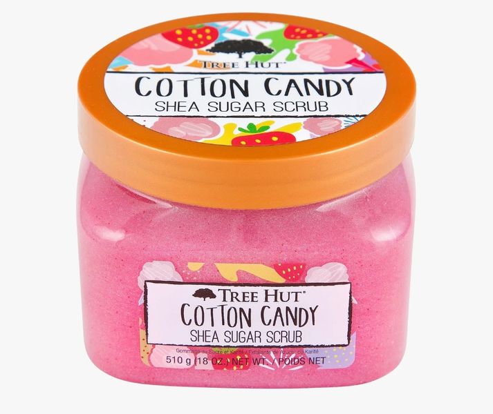 Tree Hut Cotton Candy Sugar Scrub, 510 g - Органический сахарный скраб для тела с шиммером "Цукрова Вата" TH07 фото