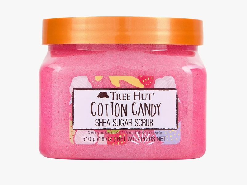 Tree Hut Cotton Candy Sugar Scrub, 510 g - Органический сахарный скраб для тела с шиммером "Цукрова Вата" TH07 фото