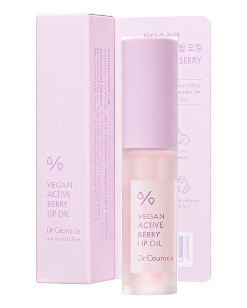 Масло-блеск для губ Dr.Ceuracle Vegan Active Berry Lip Oil 4,5 мл с ресвератолом и клюквенным экстрактом 8806133616147 фото