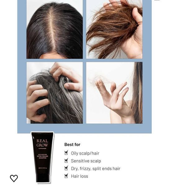 Шампунь для об'єму волосся та профілактики випадіння RATED GREEN Real Grow Anti Hair Loss Extra Volume Shampoo 200 мл 2437873824 фото