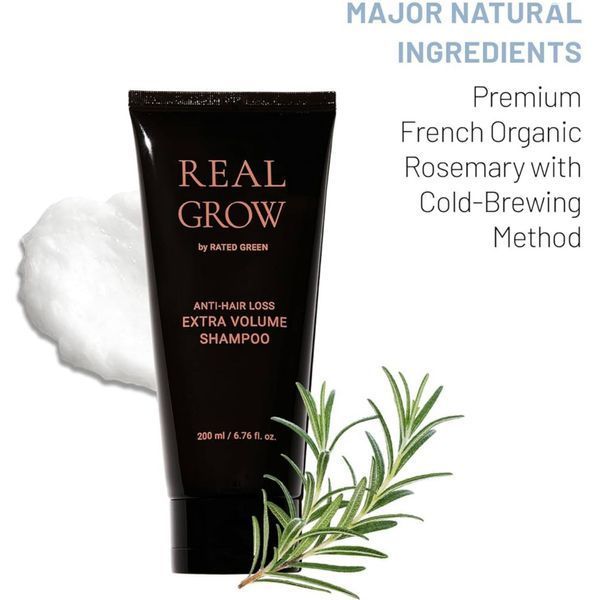 Шампунь для об'єму волосся та профілактики випадіння RATED GREEN Real Grow Anti Hair Loss Extra Volume Shampoo 200 мл 2437873824 фото