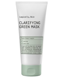 Очищуюча маска з глиною та спіруліною Logically, Skin Clarifying Green Mask 100 г 8809645450308 фото