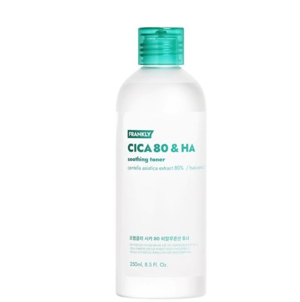 Frankly Cica 80 & HA Soothing Toner 250 ml - Тонер успокаивающий с комплексом центеллы FY01 фото