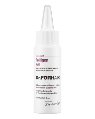 Dr.FORHAIR Folligen Silk Treatment, 50 мл - Відновлююча маска-кондиціонер для пошкодженого волосся 001041 фото