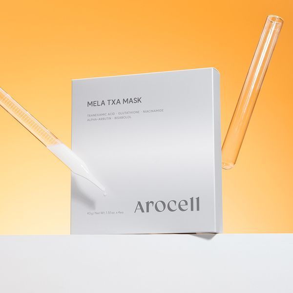 Гідрогелева маска Arocell Mela TXA Mask 4 шт. &times; 43 г з транексамовою кислотою, глутатіоном та арбутином 2854630277 фото