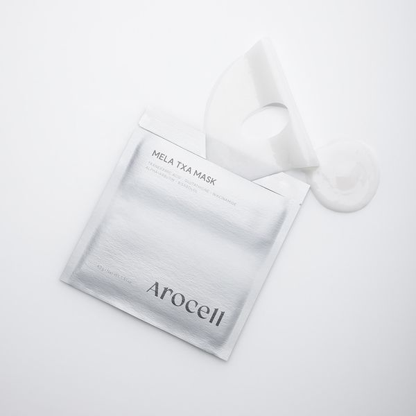 Гідрогелева маска Arocell Mela TXA Mask 4 шт. &times; 43 г з транексамовою кислотою, глутатіоном та арбутином 2854630277 фото