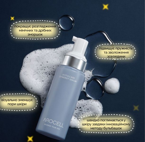 Пузырьковая сыворотка Arocell Botulcare Synergy Serum с ботулиническим полипептидом, коллагеном и экзосомами 2484402410 фото