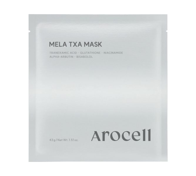 Гідрогелева маска Arocell Mela TXA Mask 4 шт. &times; 43 г з транексамовою кислотою, глутатіоном та арбутином 2854630277 фото