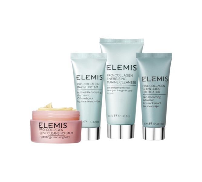 Шопер з тревел набором бестселерів Elemis &times; Shrimps Glow Discovery Kit 2666355730 фото