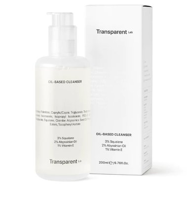 Transparent Lab Oil-Based Cleanser 200 ml - Гідрофільна олія для очищення шкіри та видалення макіяжу 1785765982 фото
