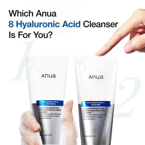 Зволожуючий гель для вмивання ANUA 8 Hyaluronic Acid Moisturizing Gentle Gel Cleanser 150 мл 2590813611 фото