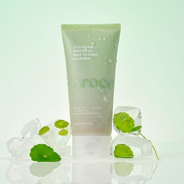 Очищувальна маска-пінка Arocell Cica Repair Panthenol Pack-to-Foam Cleanser 120 г з центелою та пантенолом 3092145313 фото