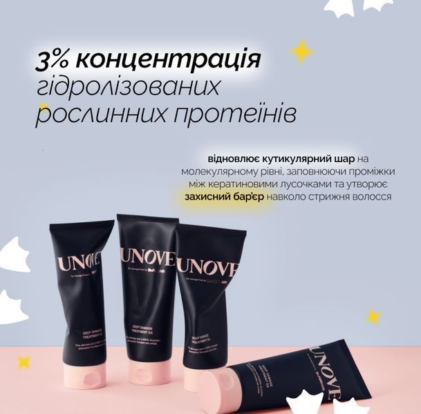 Протеиновая маска для поврежденных волос UNOVE Damage Treatment EX Tender Bloom, 320 мл 2229605077 фото