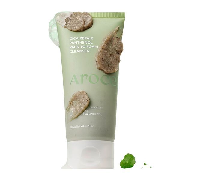 Очищувальна маска-пінка Arocell Cica Repair Panthenol Pack-to-Foam Cleanser 120 г з центелою та пантенолом 3092145313 фото