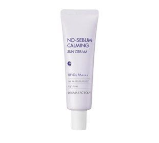 Матуючий заспокійливий сонцезахисний крем Derma Factory No-Sebum Calming Sun Cream 50 г 2711619797 фото