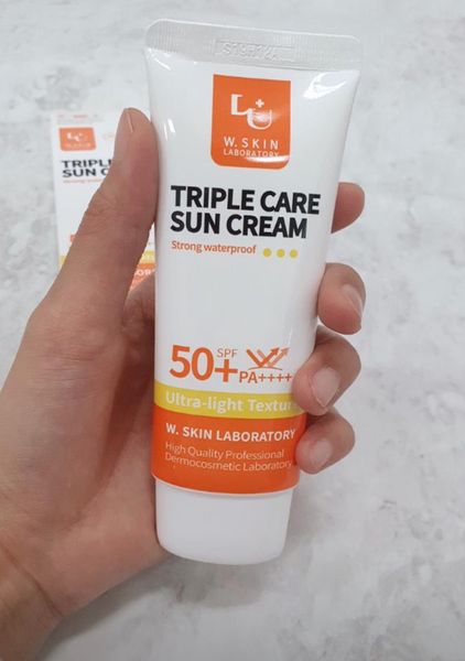 Солнцезащитный крем с ультралегкой текстурой W.Skin Laboratory Triple Care Sun Cream SPF50+ PA++++, 60 ml 001560 фото