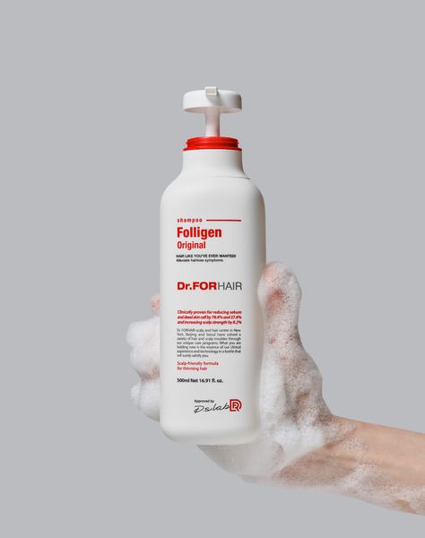 Dr.FORHAIR Folligen Shampoo - Шампунь проти випадіння волосся, 300 мл 8809485531052 фото