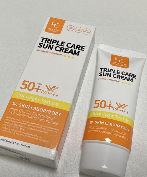 Солнцезащитный крем с ультралегкой текстурой W.Skin Laboratory Triple Care Sun Cream SPF50+ PA++++, 60 ml 001560 фото