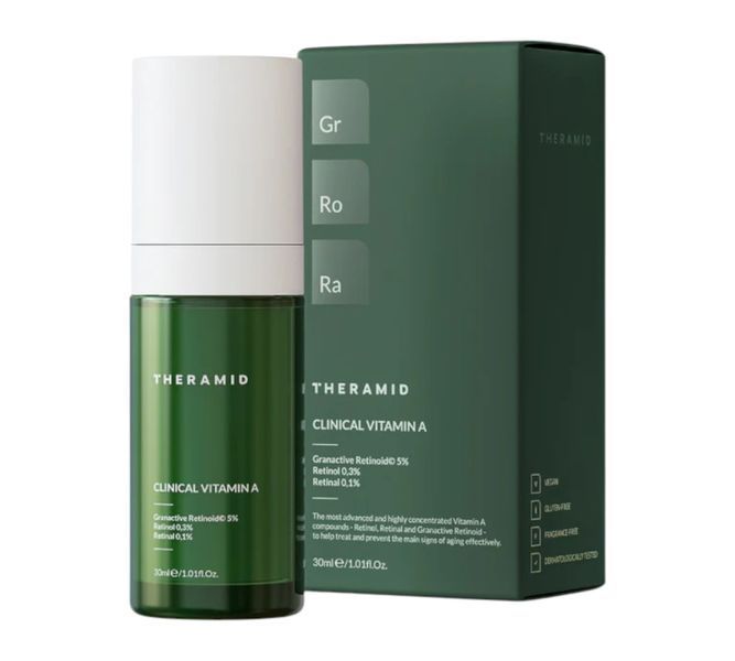 Theramid Clinical Vitamin A 30 ml - Активная антивозрастная крем-сыворотка с высококонцентрированным витамином 1744038449 фото