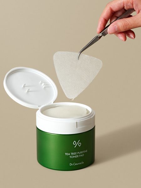 Тонизирующие пады Dr.Ceuracle Tea Tree Purifine Toner Pad 60 шт. с экстрактом чайного дерева 2711632447 фото