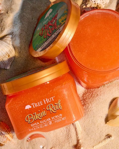 Tree Hut Скраб для тела со свежим пляжным ароматом Bikini Reef Shea Sugar Scrub, 510 g 000421 фото