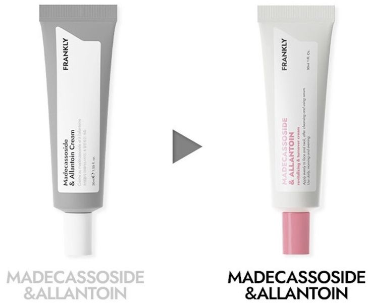 Frankly Madecassoside & Allantoin Cream 30 ml - Крем відновлюючий з мадекасосидом і алантоїном FY05 фото