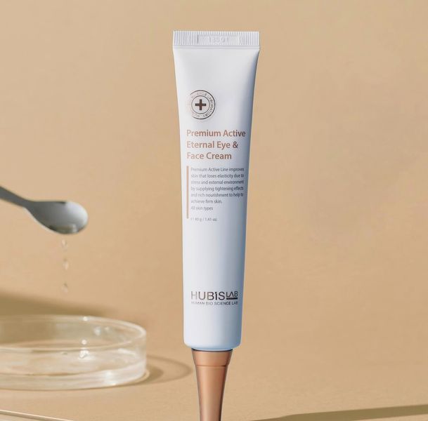 Активно омолоджуючий крем для повік та обличчя HUBISLAB Premium Active Eternal Eye & Face Cream 40g 2492698427 фото