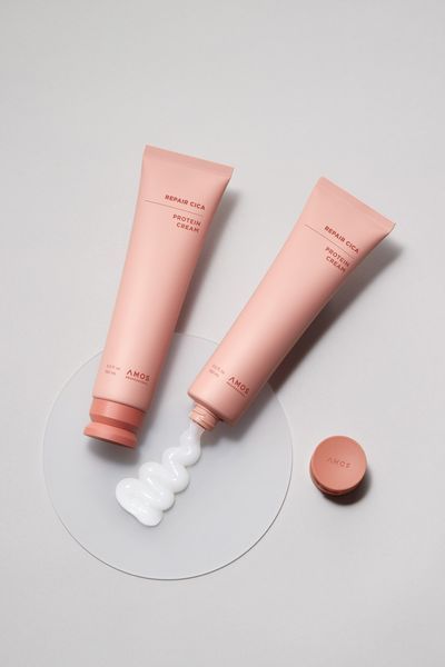 Несмываемый восстанавливающий термозащитный крем AMOS Professional Repair Cica Protein Intensive Cream 150 ml 2914394703 фото