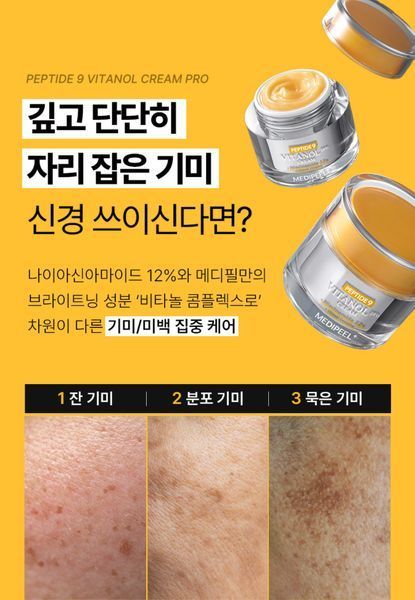 Ліфтинг-крем для рівного тону та сяйва шкіри MEDIPEEL Peptide 9 Vitanol PRO Cream 50 ml 2306169869 фото