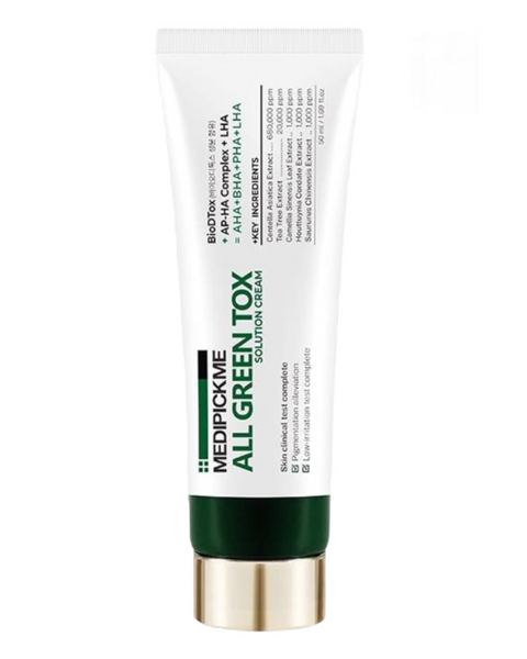 MEDIPICKME Успокаивающий крем-гель All Green Tox Solution Cream 50 ml 000952 фото