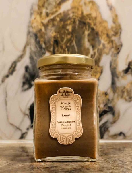Очищающая глина для лица, волос и тела La Sultane de Saba Rassoul Rose & Geranium 300 мл "Роза и герань" 2494908300 фото