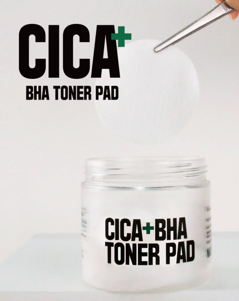 Тонер-педы W.Skin Laboratory Cica + BHA Toner PAD 70шт с центеллой и BHA-кислотой 15791 фото